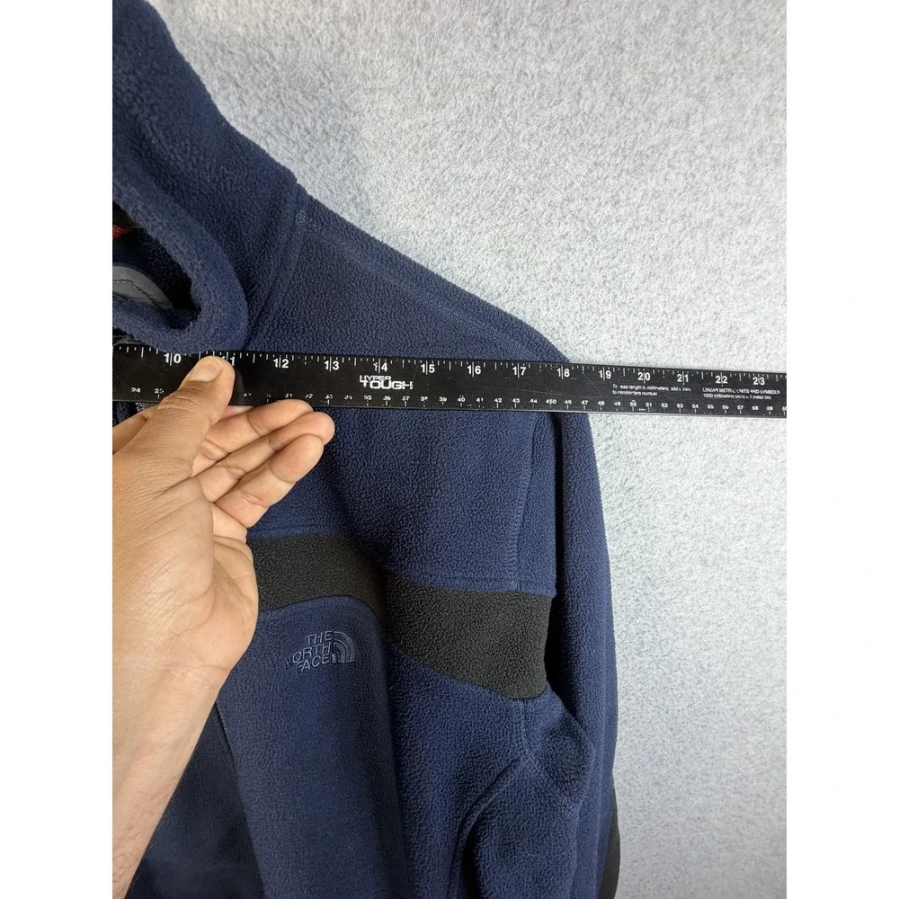 The North Face Jacket Mens XL Blue Fleece Full Zip Stand Collar Outdoor Hiking